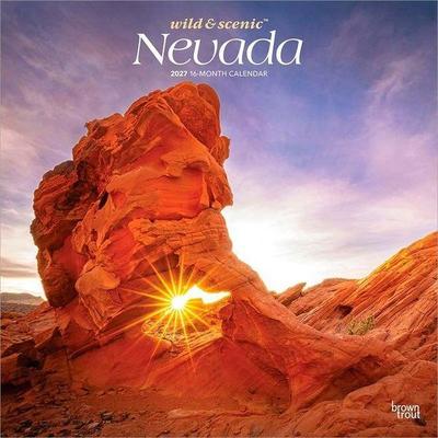 Nevada Wild & Scenic 2027 12 X 24 Inch (Hanging) Monthly Square Wall Calendar Plastic-Free
