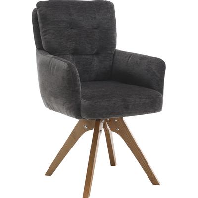 Esszimmerstuhl HOME AFFAIRE "Sant Tropez", grau (anthrazit, natur, anthrazit), B:60cm H:92cm T:67cm, Stühle, Esszimmerstuhl