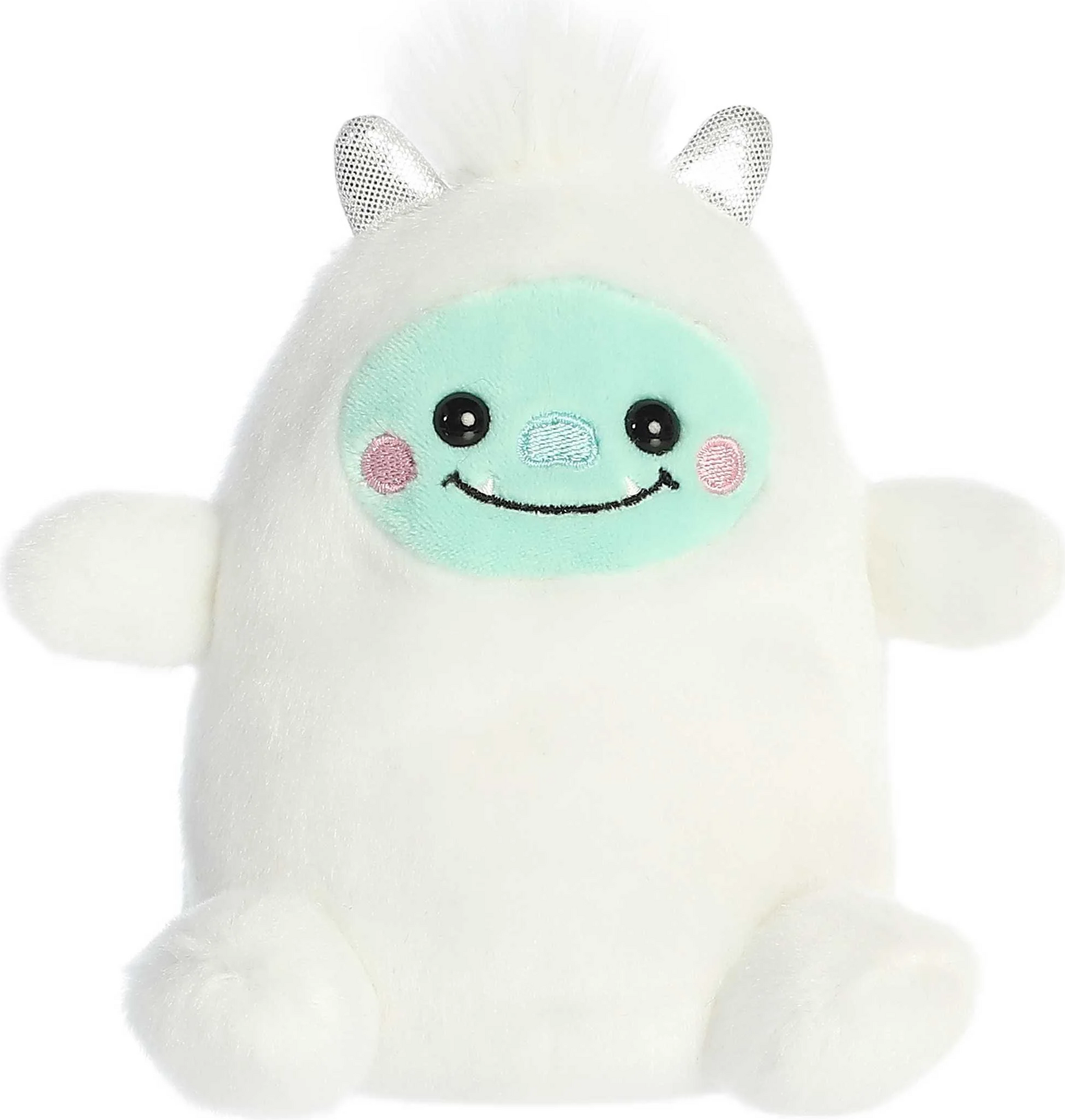 Aurora Palm Pals Baker Yeti Plush Toy, 5in, Soft White & Light Blue, Collectible