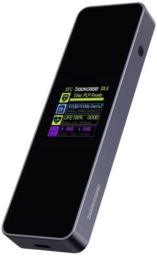 Dockcase 5s PLP Smart M.2 SSD-Gehäuse USB-C (USB 3.2 Gen 2) 10 GBit/s M.2 PCIe NVMe 2230, 2242, 2260, 2280 DSWC1P-5