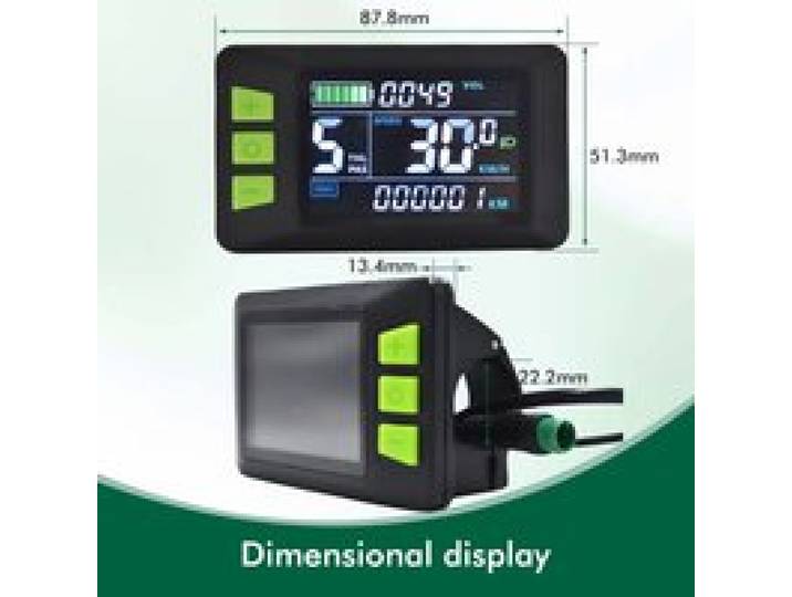 UART2 P3C Waterdichte elektrische fiets LCD-display Meter E-scooter LCD-paneel met USB UART voor elektrische bergfietsonderdelen (5PIN)