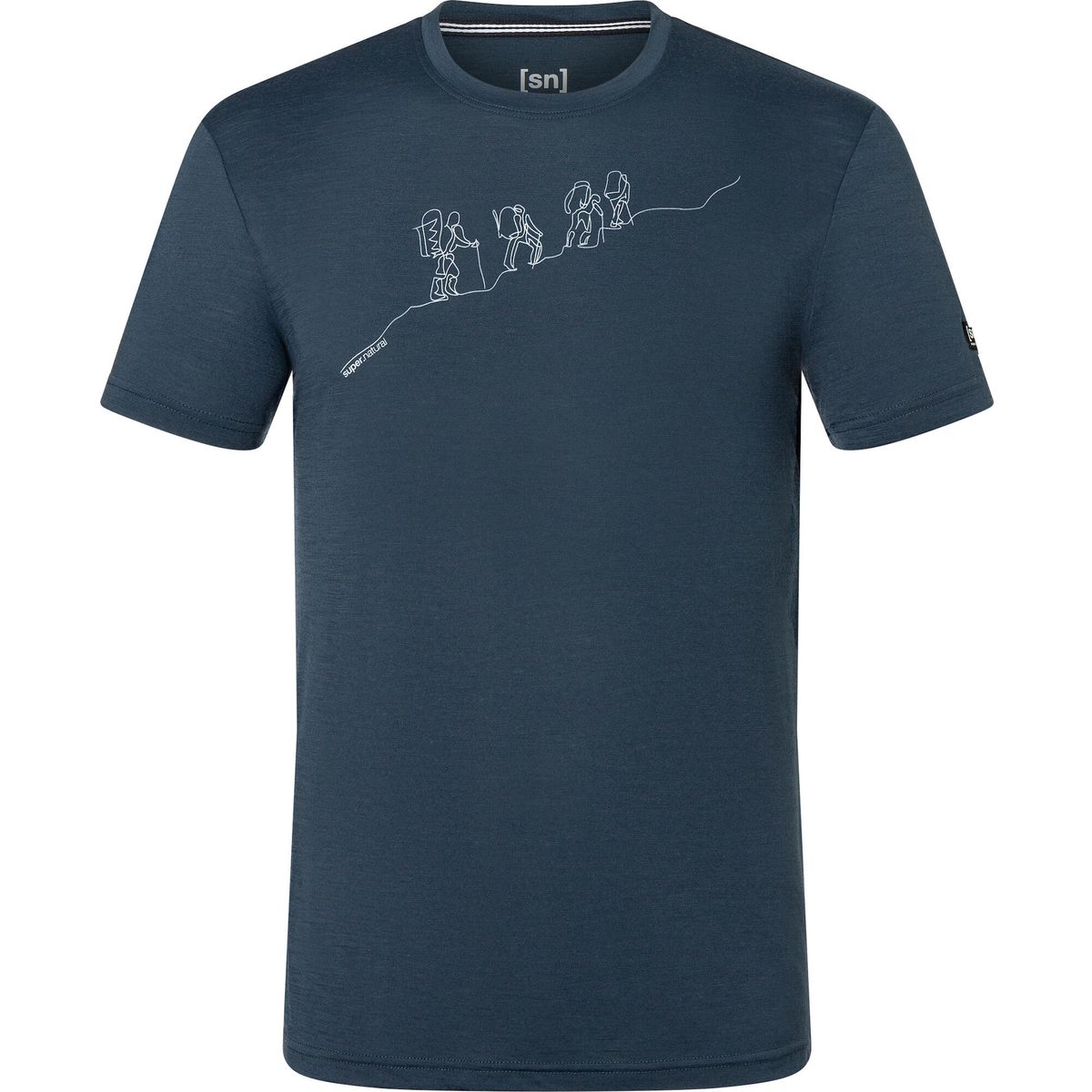 Super.Natural M Hiking Tee blueberry/vapor grey (X05) S SNMP01034X05S