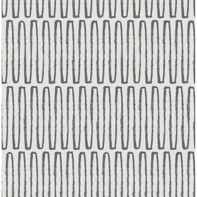 A-Street Prints Lars Charcoal Retro Wave Wallpaper