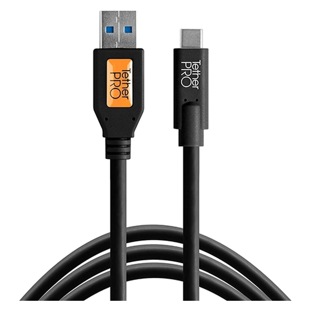 Tether Tools TetherTools TetherPro USB 3.0 To USB-C 15' (4.6m) Black (CUC3215-BLK) (4.60 m) (CUC3315-BLK)