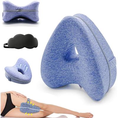 Inspired Finds Revoget Orthopedic Leg Alignment Pillow Relieve Hip Pain, Sciatica, And Back Discomfort For Side Sleepers blue