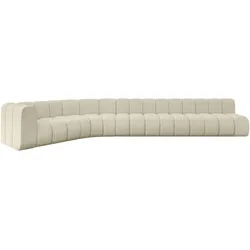 ECKSOFA modulares Sofa Karex-L3 - 490x194x70 cm Beige