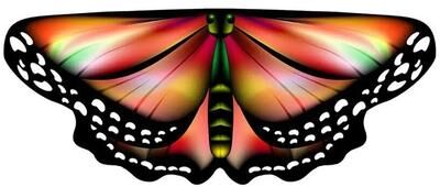 Uplifted Finds Kids Butterfly Wings Cape Fairy Shawl Pixie Cloak Costume For Girls Party & Dress Up 1