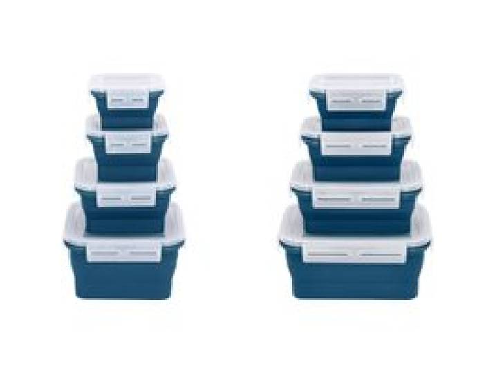 SILVERCREST® Lots de boîtes de conservation avec fermeture à clic en silicone