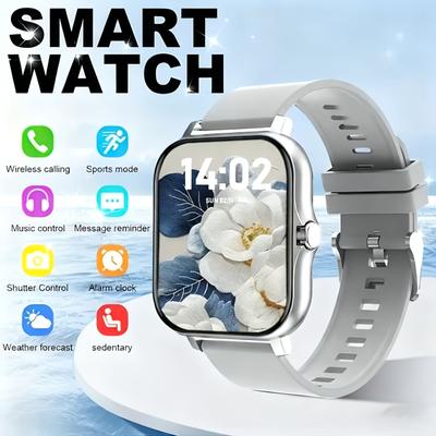 Fusion Finds Smart Watch With Fitness Tracker, Sleep Monitor & Touch Display For Men And Women silver