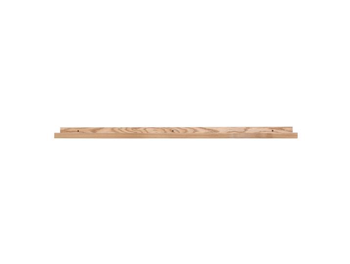 Support mural cadres photos - étagère linéaire en bois clair chêne L120 cm LINEA