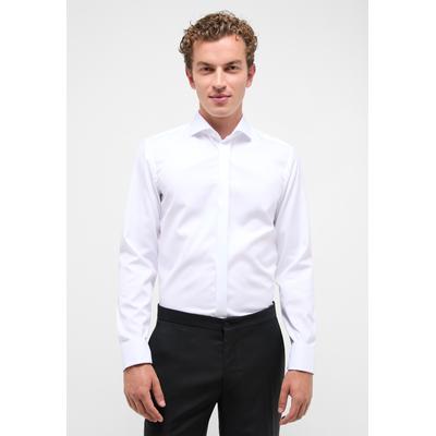 Langarmhemd ETERNA "SLIM FIT", Herren, Gr. 38, Normalgrößen, weiß, Twill, 100% cotton, schmal, Umschlagmanschette, Hemden, NON IRON (bügelfrei)