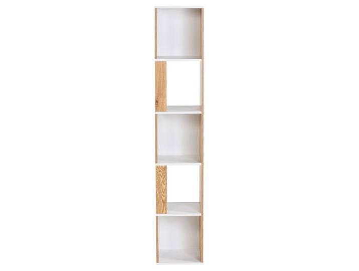 Bibliotèque GINIE imitation chêne et blanc.
