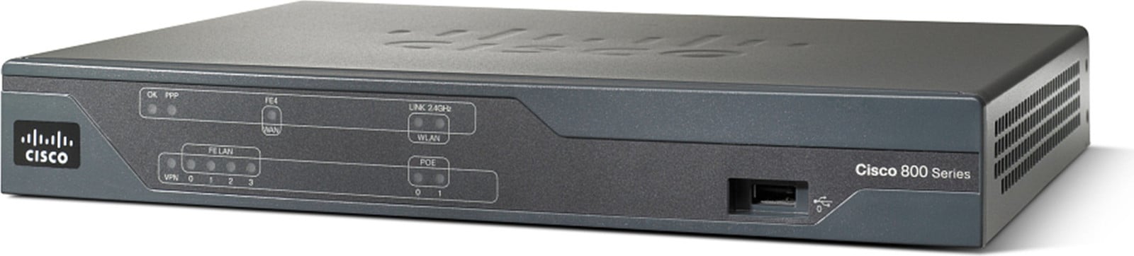 Cisco C886 Fast Ethernet DSL WAN Router, zwart