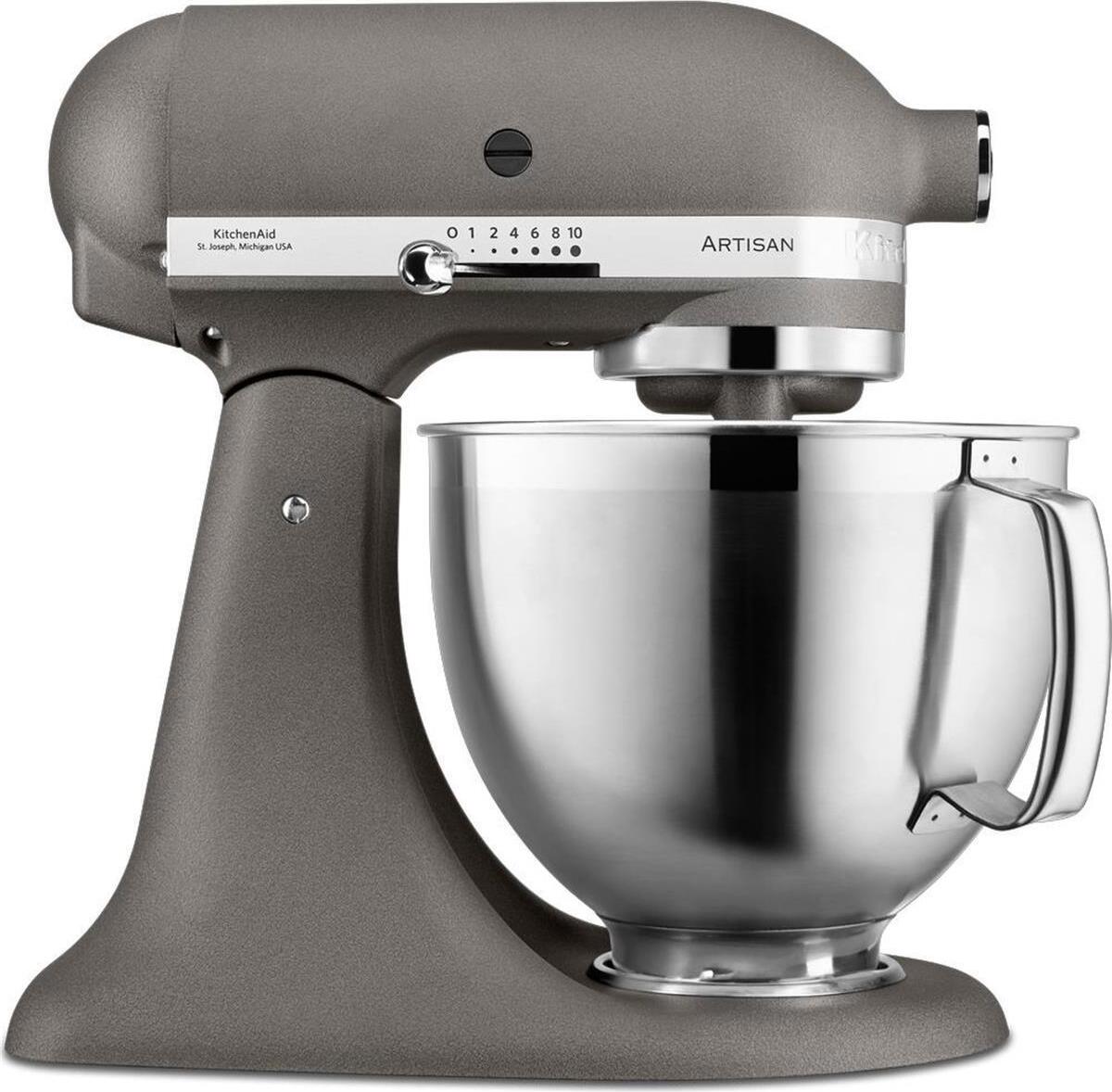 KitchenAid Artisan 5KSM185PS, Standmixer, Grau, Schlagen, Kneten, Mixen, 1 m, 4,8 l, Imperial Gray