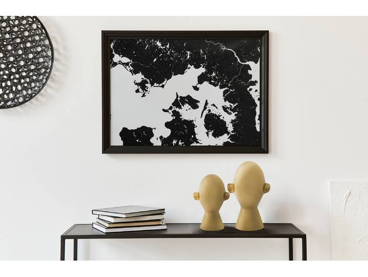 Kayoom Skulptur Phantom 125 Handgefertigte Face-Skulptur aus Aluminium