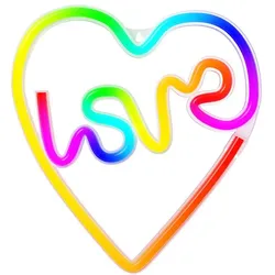 Forever Light, Nachtlicht, Neon LED RGB LOVE IN HEART FLRN02 + RC