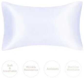 Uplift Essentials Mulberry Silk Rejuvenating Pillowcase white standard