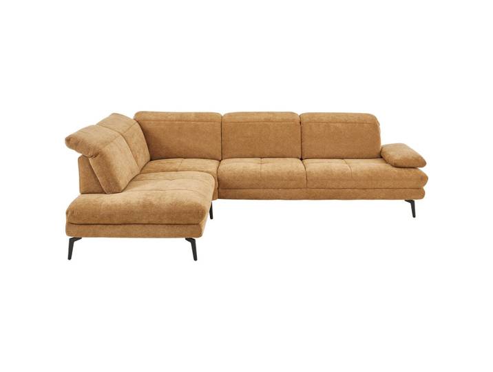 Beldomo System Ecksofa Beldomo System, Dunkelgelb, Metall, 3-Sitzer, Ottomane links, L-Form, 311x235 cm, Goldenes M, Typenauswahl, Fußauswahl, Stoffauswahl, Sitzqualitäten, Hocker erhältlich, Rücken echt, individuell planbar, Wohnzimmer, Sofas & Couches, Wohnlandschaften, Ecksofas
