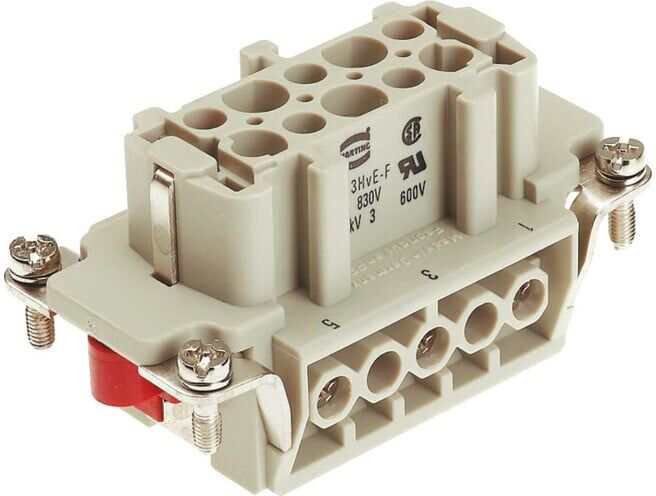 Harting Insert de contact 6p pour contact femelle 09340032701 (09340032701)