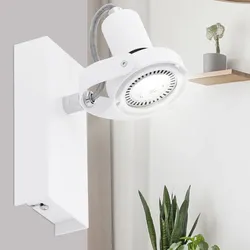 LED Wand Strahler ALU weiß Leuchte Spot verstellbar Wohn Zimmer Beleuchtung Lampe EGLO 94646
