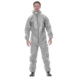 3M, Schutzanzug + Arbeitsoverall, 4570 Protective Coverall, Grey, XL (XL)