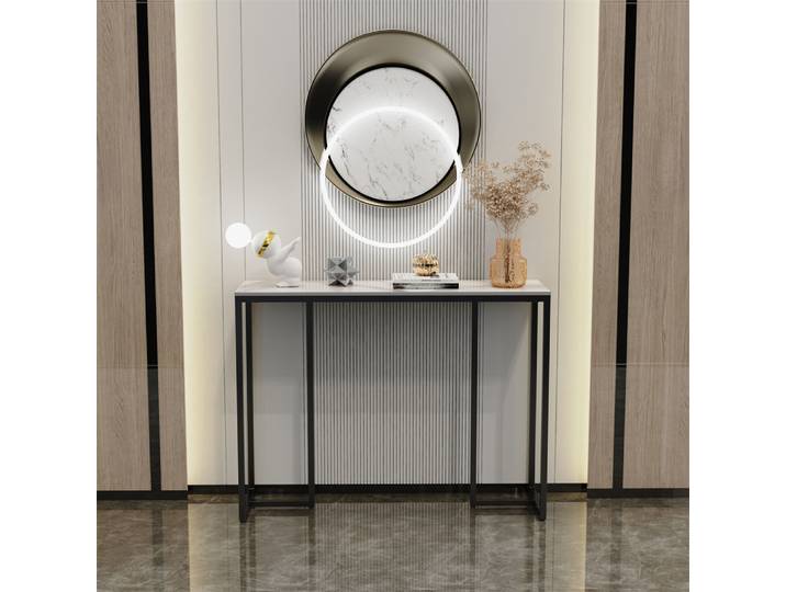 Tables de canapé en marbre pour la décoration de la maison, console moderne, meubles en fer, salon nordique, chambre à coucher, luxe abordable