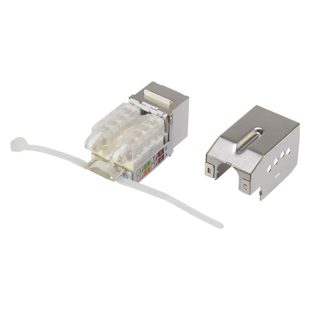 Renkforce CAT6 Einbaumodul mit Verriegelung KSV10 (Keystone Modul) (RF-4308249)
