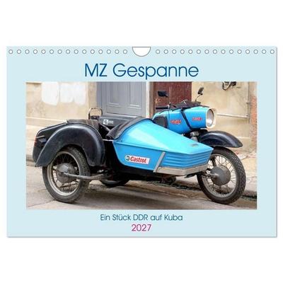MZ-Gespanne - Ein Stück DDR auf Kuba (Wandkalender 2027 DIN A4 quer), CALVENDO Monatskalender