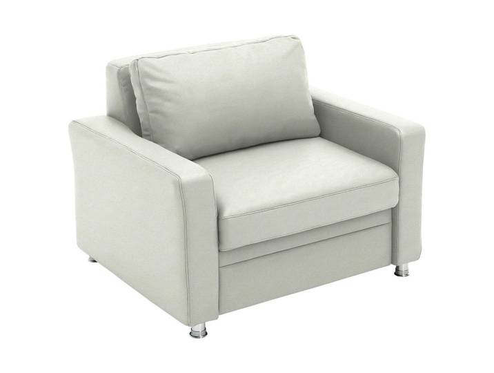 Beldomo Style Schlafsessel, Weiss, Metall, 116x90x100 cm, Stoffauswahl, Wohnzimmer, Sofas & Couches, Schlafsofas, Schlafsessel