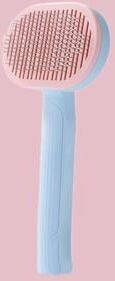 Uplifted Goods Pet Hair Removal Comb For Cats And Dogs blue Pink