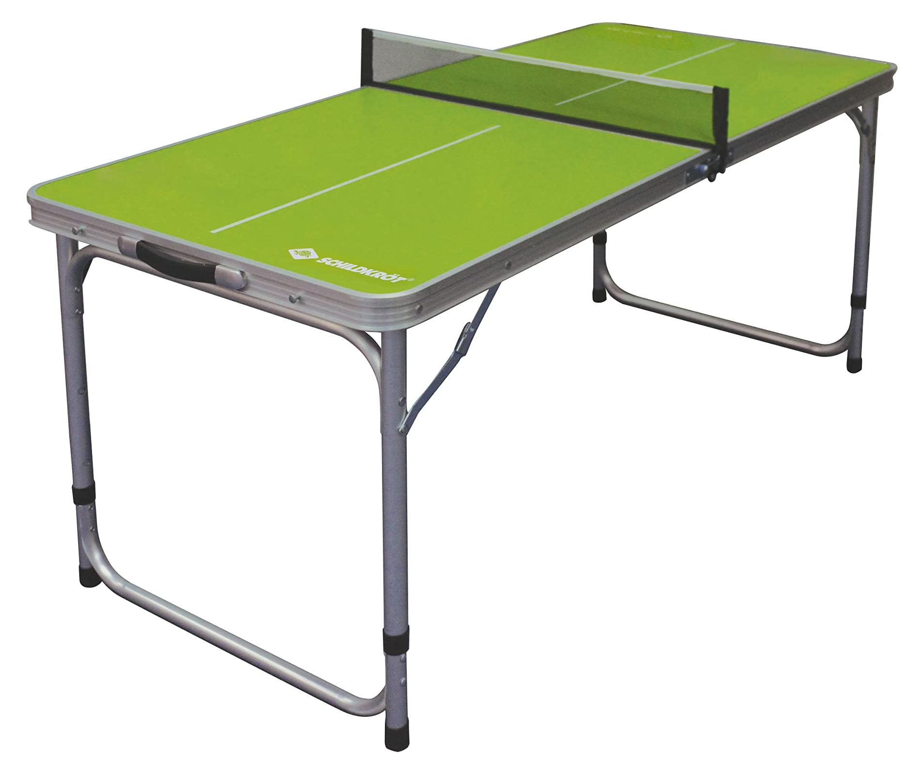 Tragbare Tischtennisplatte 120x60x70 cm, Alu-Koffer mit Netz