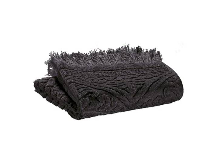 Vivaraise - Serviette invité Zoé – 30x50 cm – Tissu éponge 100% Coton Absorbant - Essuie-Mains\, débarbouillette – Finition à Franges