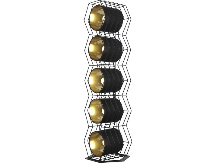 Stehlampe Perdrigau schwarz Metall/ Stoff H 95 cm - Stehlampe