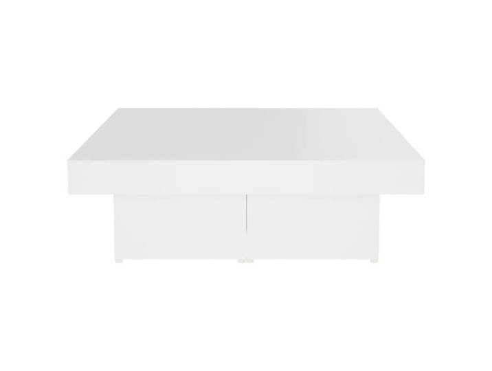 Table basse - DILWE - 90x90 cm - Aggloméré - Blanc - Montage facile