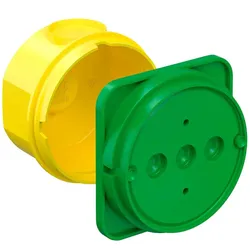 KAISER 1276-71 Betonbau Verbindungsdose, ohne Deckel, Tiefe 66 mm 127671  - 100 Stück