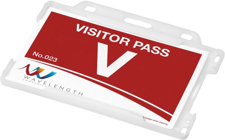 Porte-cartes Vega en plastique recyclé Givré