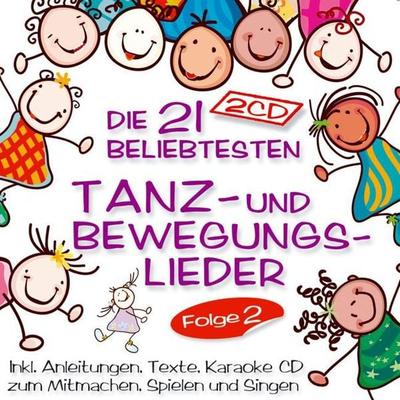 Die 21 beliebt.Tanz-u.Bewegungslieder Folge 2 - Jeanette & Eddy Mit Den Sing & Move Kids, CD, 9003549552079