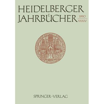Heidelberger Jahrbücher, Taschenbuch von Reiner Wiehl, Springer Berlin, 978-3-540-52862-3