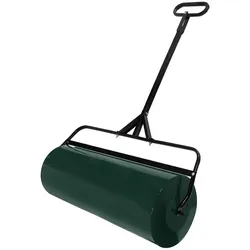 ECD Germany Rasenwalze 63 L befüllbar, 90 cm breit, Ø30 cm, Stahl Gartenwalze zur Bodenverdichtung