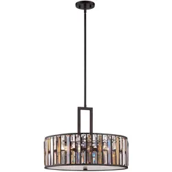 Elstead Lighting, Pendelleuchte, Gemma Hängeleuchte E27 3-fach Vintage-Bronze (E27)