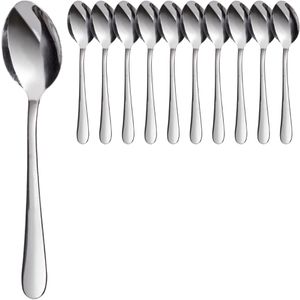 Gräwe Espressolöffel Prag, 10,7 cm, Edelstahl 18/0, silber, 10 Stück