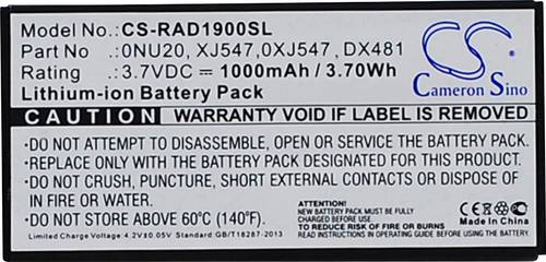CS Cameron Sino Raid-Controller-Akku 3.7V 1000 mAh ersetzt Original-Akku (Original) 0FR463, 0NU209, 0U8735, 0UF302, 0XJ547