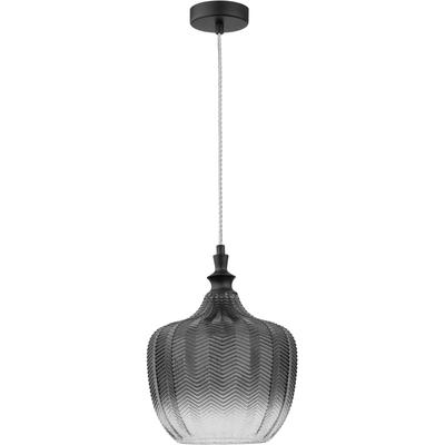 NOVA LUCE Hängeleuchten "LONI", schwarz, 1, Ø 24cm, 1 Stk., Leuchten, Ohne Leuchtmittel