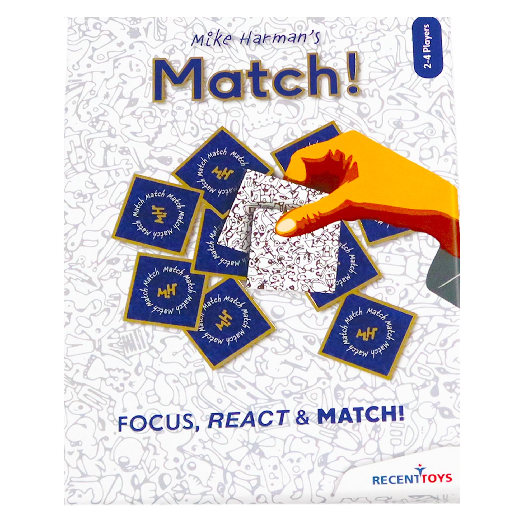 Recent Toys Match, d/f ab 14 Jahren, 2-4 Spieler, für smarte und schnelle Spieler (Deutsch, Französisch, 2 - 4 Spieler) (RT5111)