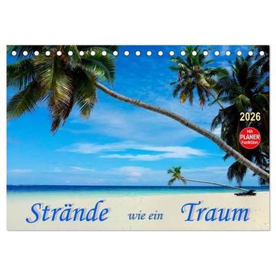 Strände wie ein Traum (Tischkalender 2026 DIN A5 quer), CALVENDO Monatskalender