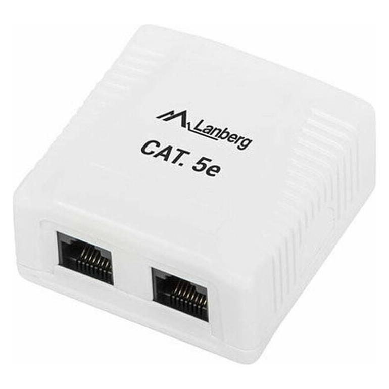 Lanberg OU5-0002-W Steckdose RJ-45 Weiss (UTP, CAT5e) (OU5-0002-W)