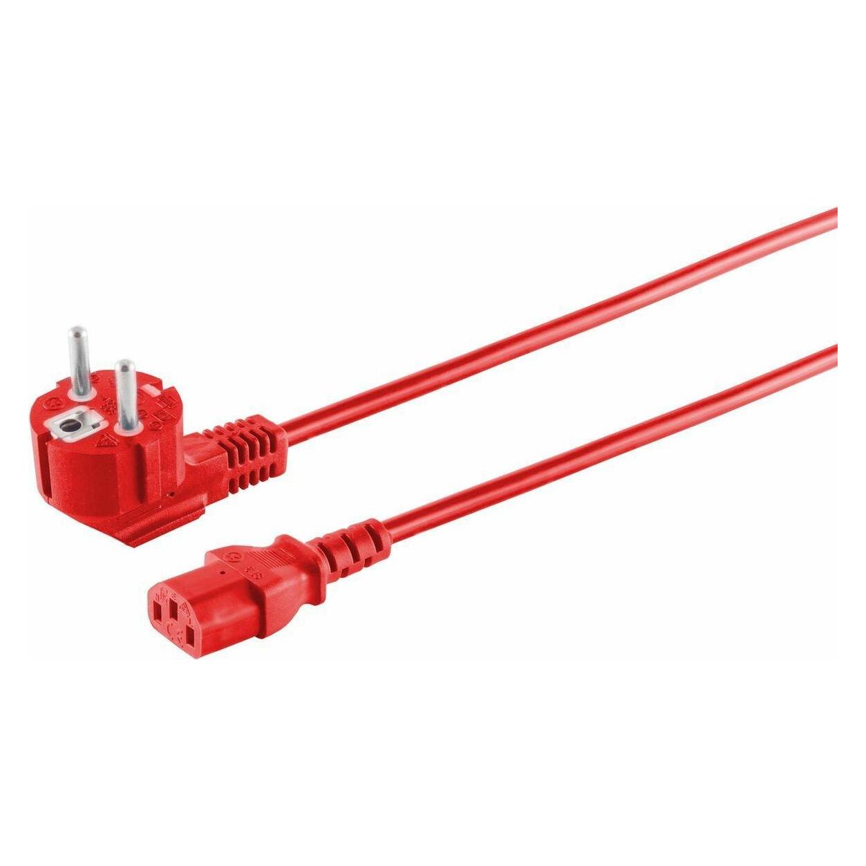 MicroConnect Power Cord Schuko Angled (5 m) (MC-SCHUANGC13500R)