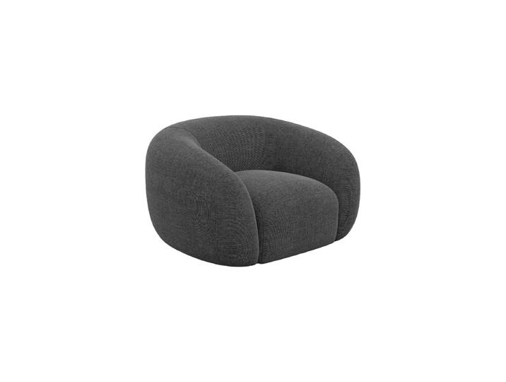 Design Loungesessel „Serano“ mit Strukturstoff-Bezug Strukturstoff Anthrazit BLOOMINGLOFT Collection