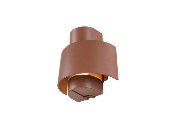 Applique d'extérieur Photoni Cyl, modèle cylindrique rouillé - SLV - Terrasse - Aluminium