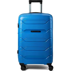 Polestream Strz by Asteroid 4 Rollen Trolley M 64 cm mit Dehnfalte, Koffer, Blau